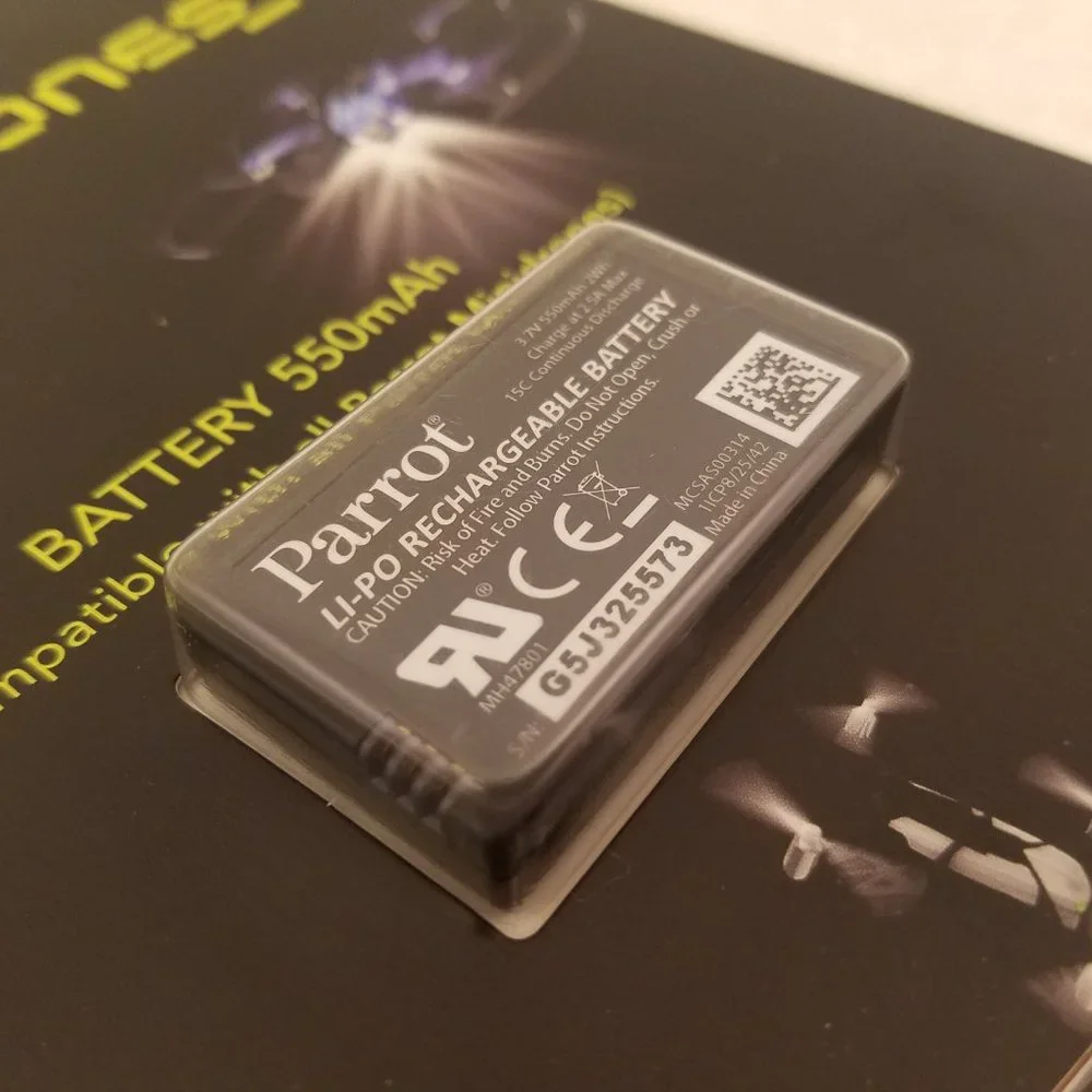 Parrot mini drones Rechargeable Lithium-Polymer (LiPo) Battery 550mAh